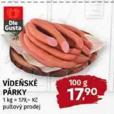 Trefa DLE Gusta VÍDEŇSKÉ PÁRKY nabídka