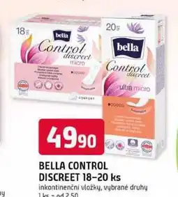 Trefa BELLA CONTROL DISCREET 18-20 ks inkontinenční vložky nabídka
