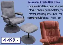 IDEA nábytek Ben relaxační křeslo k126 nabídka