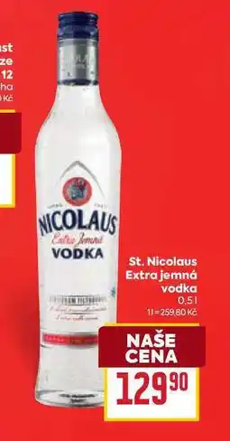 Billa St. Nicolaus Extra jemná vodka nabídka