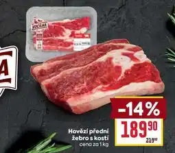 Billa Hovězí přední žebro s kostí cena za nabídka