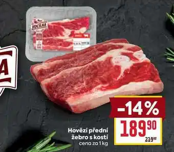 Billa Hovězí přední žebro s kostí cena za nabídka