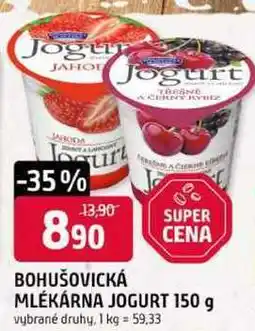 Trefa BOHUŠOVICKÁ MLÉKÁRNA JOGURT nabídka