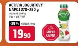 Trefa ACTIVIA JOGURTOVÝ NÁPOJ nabídka