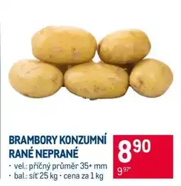 Makro Brambory konzumní rané neprané nabídka