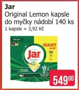 Teta Jar Original Lemon kapsle do myčky nádobí 140 ks nabídka
