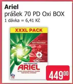 Teta Ariel prášek 70 PD Oxi BOX nabídka