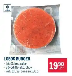 Makro Losos burger nabídka