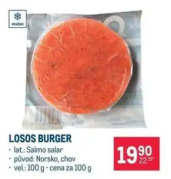 Makro Losos burger nabídka