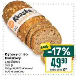 Billa Dýňový chléb kváskový nabídka