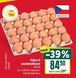 Billa Vejce S podestýlková nabídka