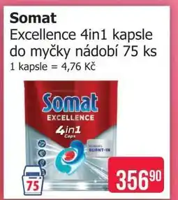 Teta Somat Excellence 4in1 kapsle do myčky nádobí 75 ks nabídka