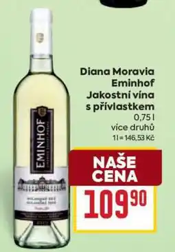 Billa Diana Moravia Eminhof jakostní vína s přívlastkem nabídka