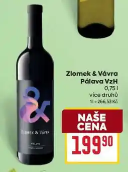 Billa Zlomek & Vávra Pálava VzH nabídka