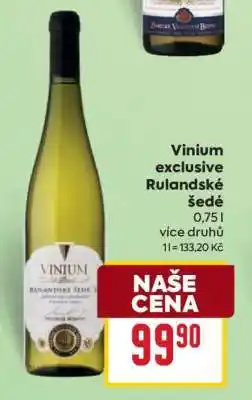 Billa Vinium Exclusive Rulandské šedé nabídka