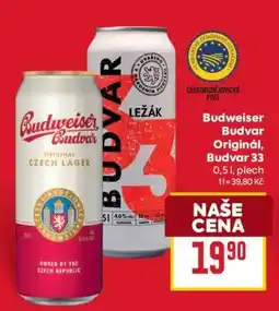 Billa Budweiser Budvar Original Budvar 33 nabídka