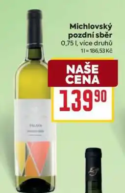 Billa Michlovský pozdní sběr nabídka