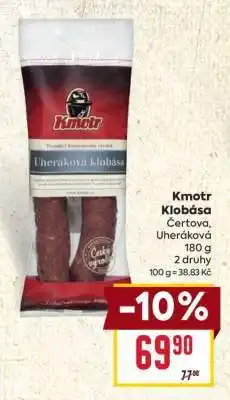 Billa Kmotr Klobása nabídka