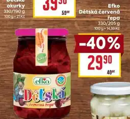 Billa Efko Dětská červená řepa nabídka