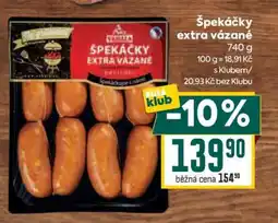 Billa Špekáčky extra vázané nabídka