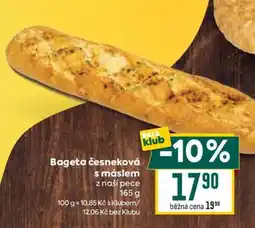 Billa Bageta česneková s máslem nabídka