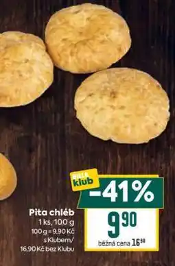 Billa Pita chléb nabídka