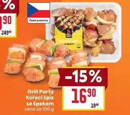 Billa Grill Party Kuřecí špíz se špekem nabídka