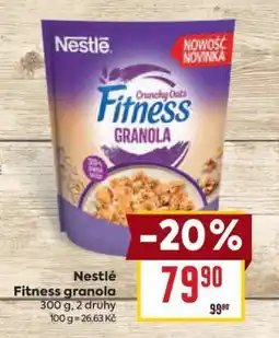 Billa Nestlé Fitness granola nabídka
