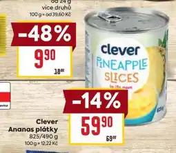 Billa Clever Ananas plátky nabídka