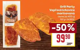 Billa Grill Party Vepřová krkovice marinovaná nabídka