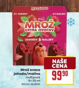 Billa Mrož ovoce jahoda/malina nabídka