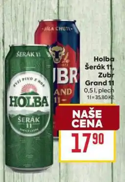 Billa Holba Šerák 11, Zubr Grand 11 nabídka