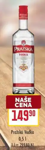 Billa Pražská Vodka nabídka