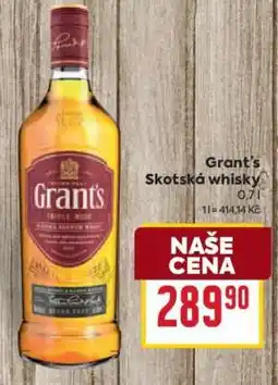 Billa Grant’s Skotská whisky nabídka