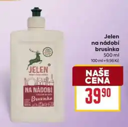 Billa Jelen na nádobí brusinka nabídka