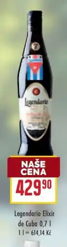 Billa Legendario Elixir de Cuba 0,7 l nabídka