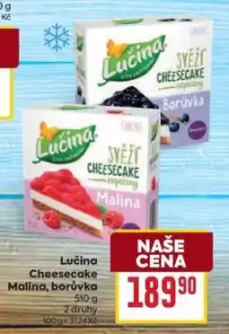 Billa Lučina Cheesecake Malina, borůvka nabídka