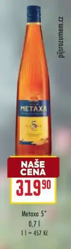 Billa Metaxa 5 nabídka