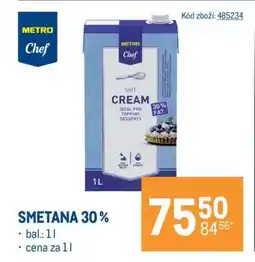 Makro Smetana 30% nabídka