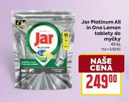 Billa Jar Platinum All in One Lemon tablety do myčky nabídka