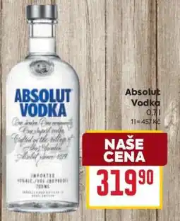 Billa Absolut Vodka nabídka