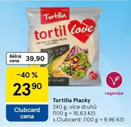 Tesco Tortilla Placky nabídka