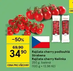 Tesco Rajčata cherry podlouhlá Strabena Rajčata cherry Nelinka nabídka
