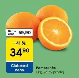 Tesco Pomeranče nabídka