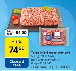 Tesco Tesco Mleté maso míchané nabídka