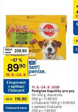 Tesco Pedigree kapsičky pro psy nabídka