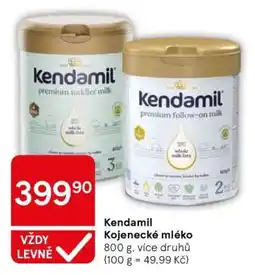 Tesco Kendamil Kojenecké mléko nabídka