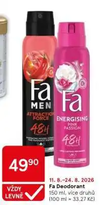 Tesco Fa deodorant nabídka