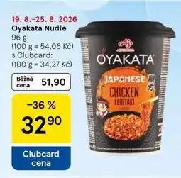 Tesco Oyakata Nudle nabídka