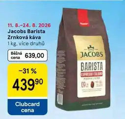 Tesco Jacobs Barista Zrnková káva nabídka